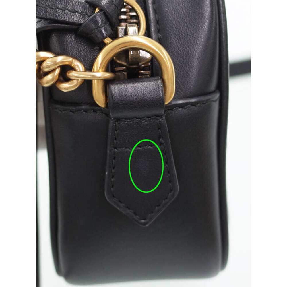 Gucci Quilted Marmont GG Black Bag Shoulder - Picture 6 of 9